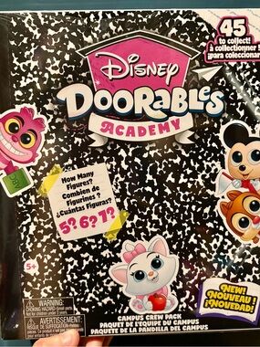 Disney Doorables Academy Campus Crew Pack, 5-7 Figures, BNIP Sealed